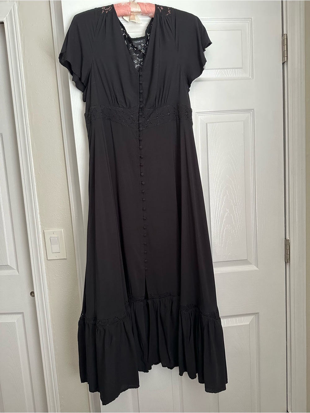 Torrid Black Midi/Maxi Dress Sz 00